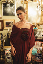 VESTIDO TEMPO BURDEOS