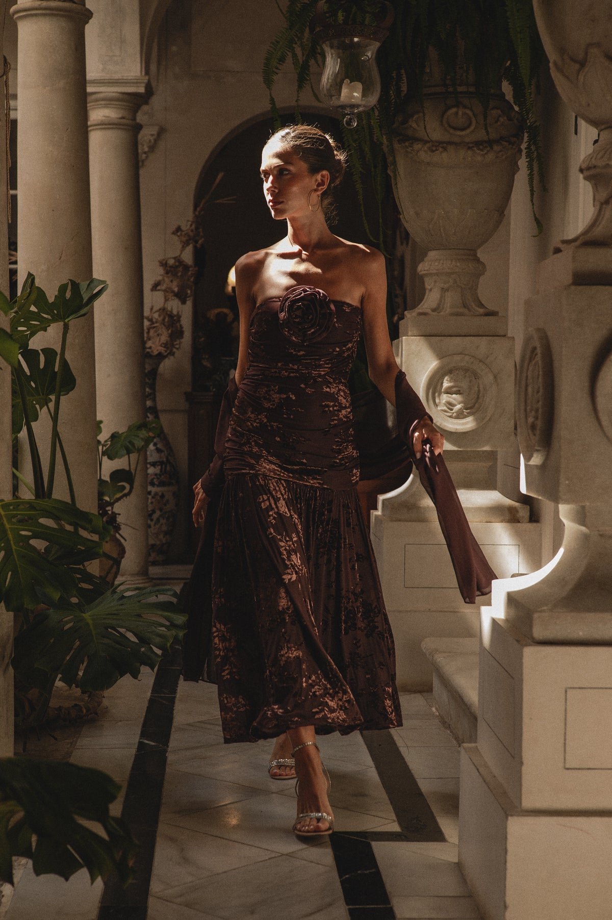 VESTIDO TEMPO MARRON