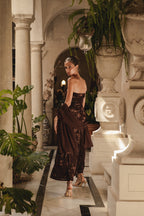 VESTIDO TEMPO MARRON