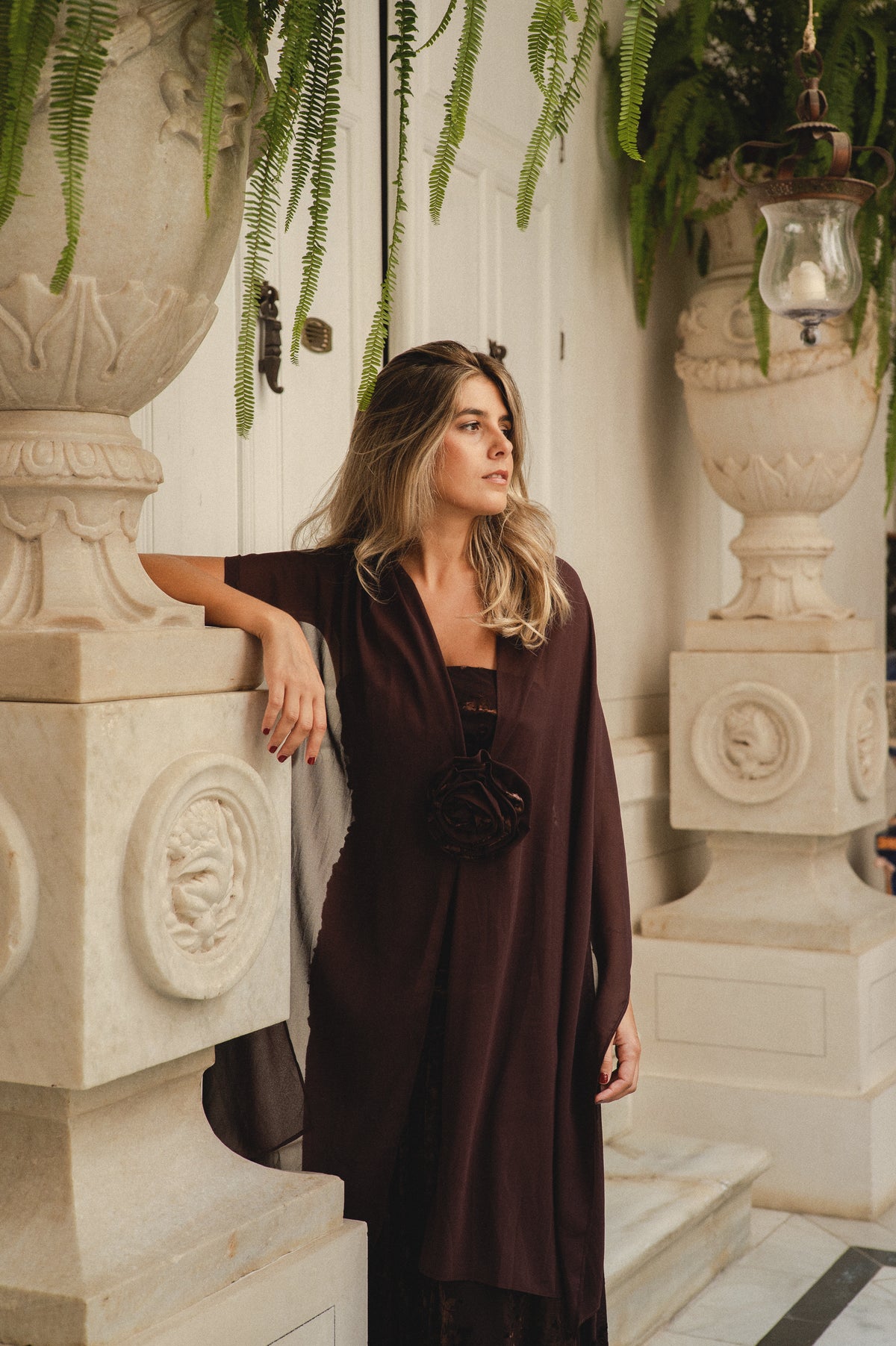 VESTIDO TEMPO MARRON